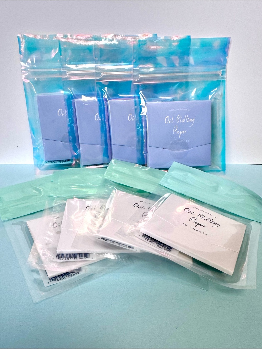Oil Blotting Paper Packs – 8 NEW Packs - 20 Sheets Per Pack